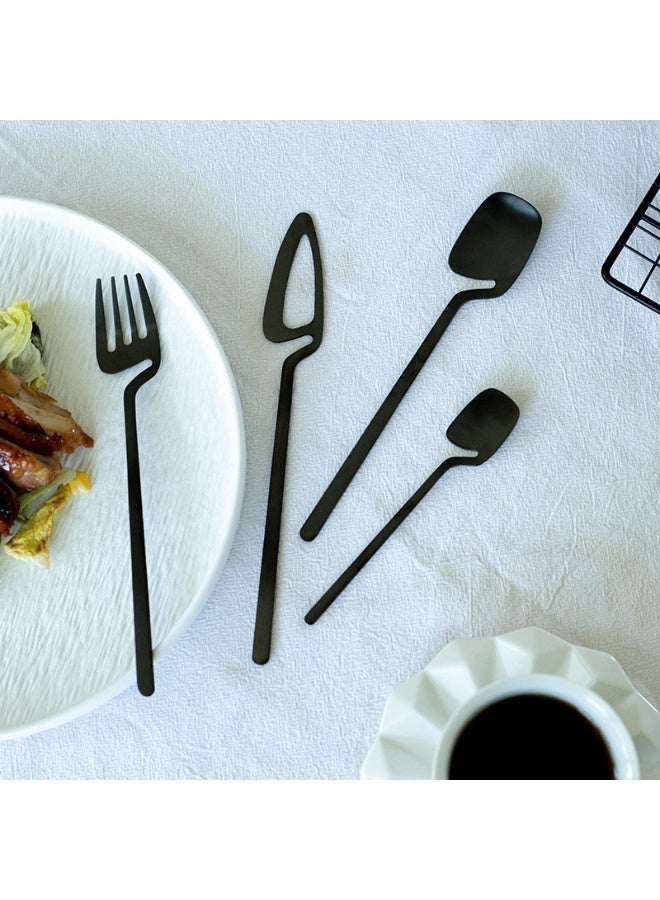16-Piece Flatware Set Satin Finish For 4 Knives / Forks Spoons Included Dishwasher Safe - Image 4